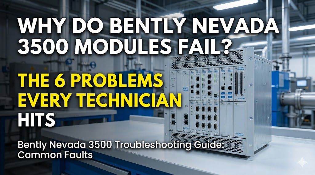 Por que os módulos do Bentley Nevada 3500 continuam apresentando falhas? Os 6 problemas que todo técnico enfrenta.