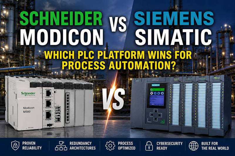 Schneider Modicon vs Siemens SIMATIC: Qual plataforma de PLC é a melhor para automação de processos?