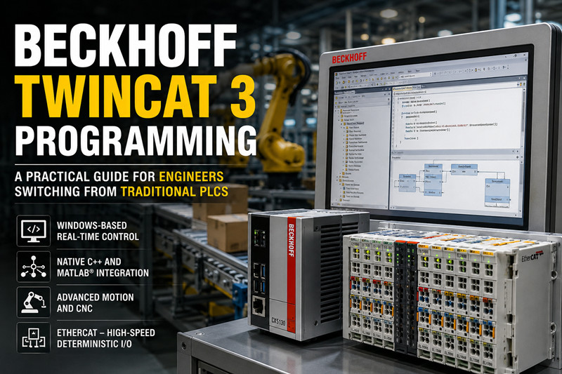 Programação do Beckhoff TwinCAT 3: Um guia prático para engenheiros que estão migrando de PLCs tradicionais