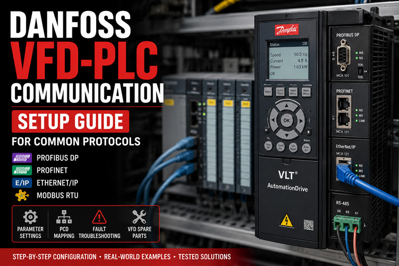 Comunicação Danfoss VFD-PLC: Guia de Configuração para Protocolos Comuns