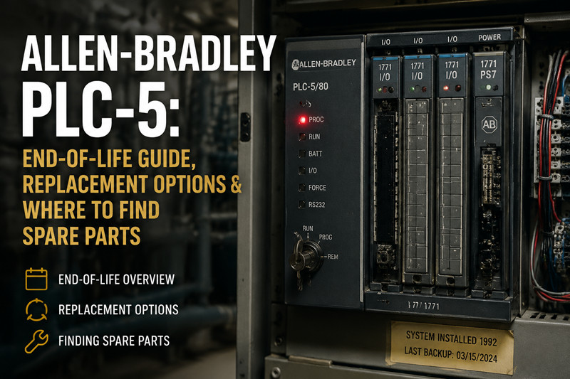 Allen-Bradley PLC-5: Guia de Fim de Vida Útil, Opções de Substituição e Onde Encontrar Peças de Reposição