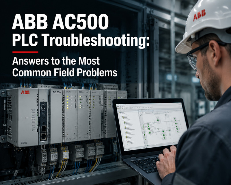 Solução de problemas do PLC ABB AC500: Respostas para os problemas de campo mais comuns