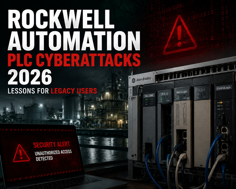 Ciberataques contra PLCs da Rockwell Automation em 2026: Lições para usuários de sistemas legados