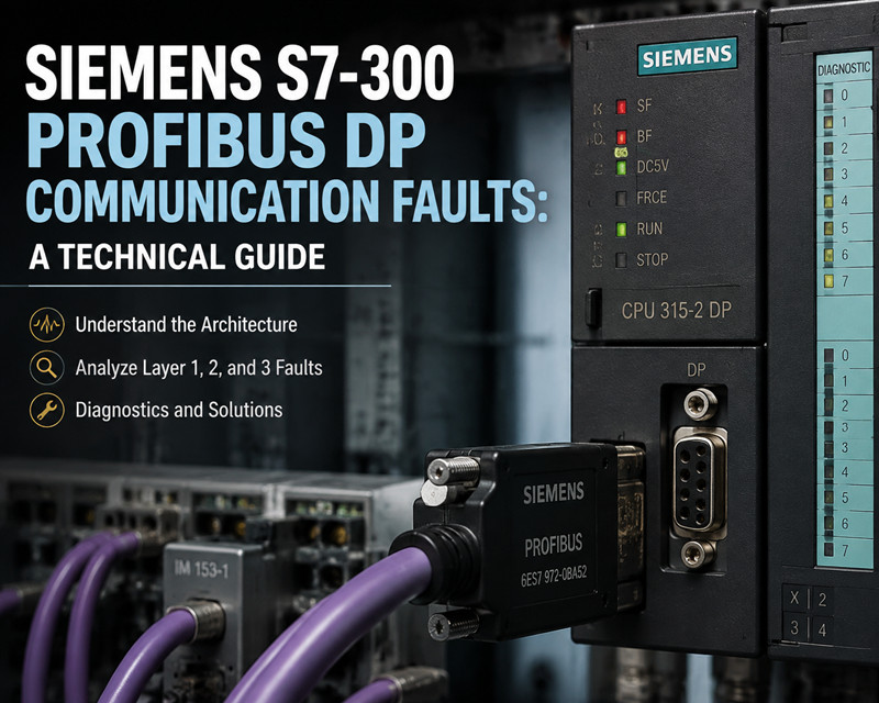 Falhas de comunicação PROFIBUS DP do Siemens S7-300: um guia técnico