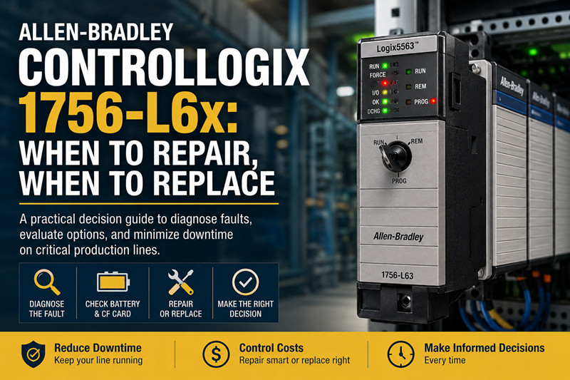 Allen-Bradley ControlLogix 1756-L6x: Quando reparar, quando substituir